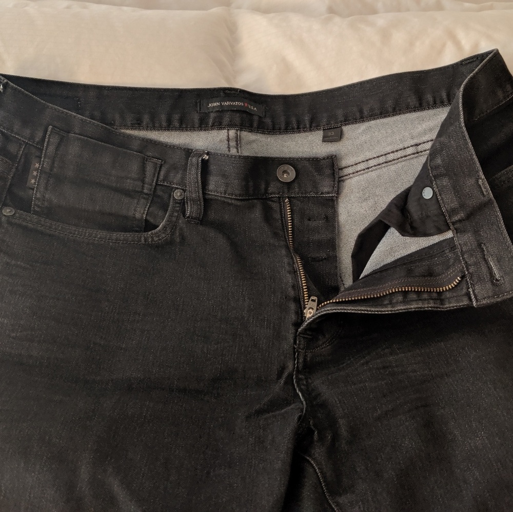 John Varvatos Star Bowery jeans in black